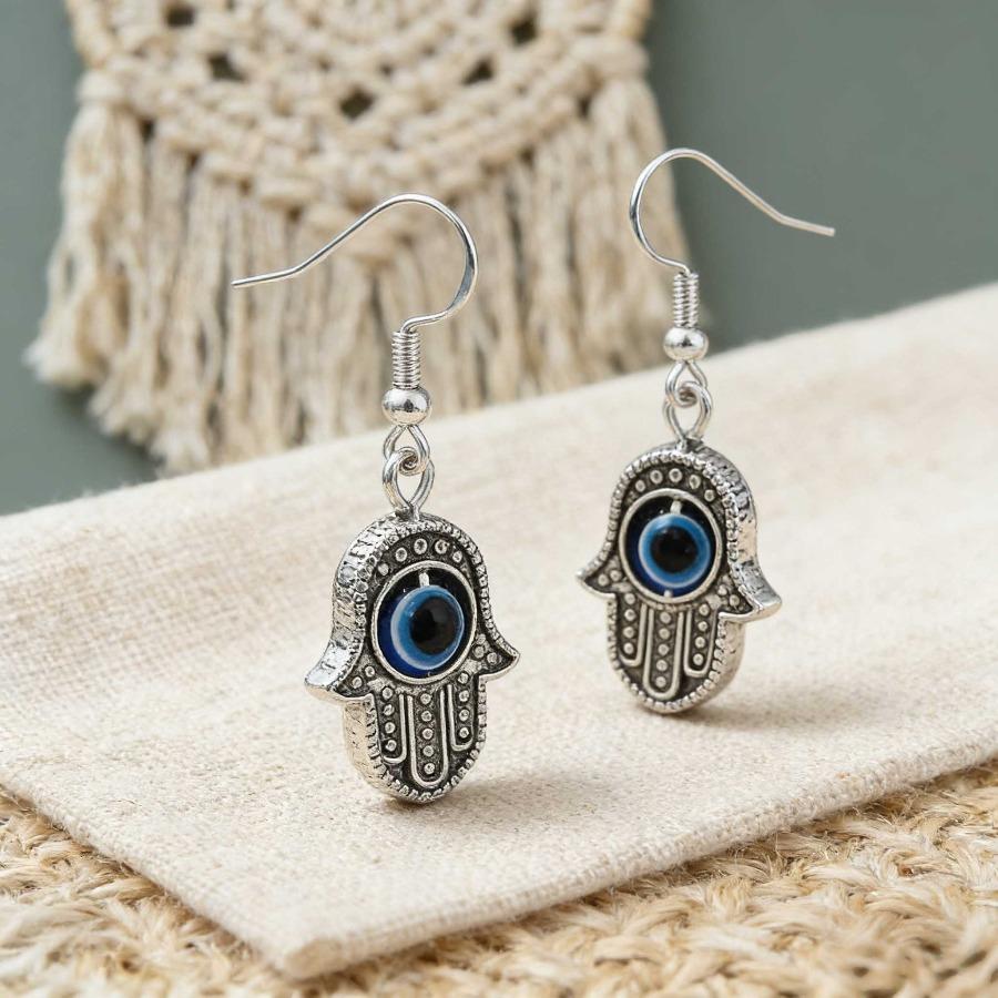 Hand of Fatima Turkish Blue Evil Eye, Suitable for Daily Wear, a Year-round Accessory