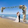 10x20ft Photography Backdrop Curtain Frame Backdrop Stand Pipe Kit Heavy Duty  Background Support System for Wedding Party