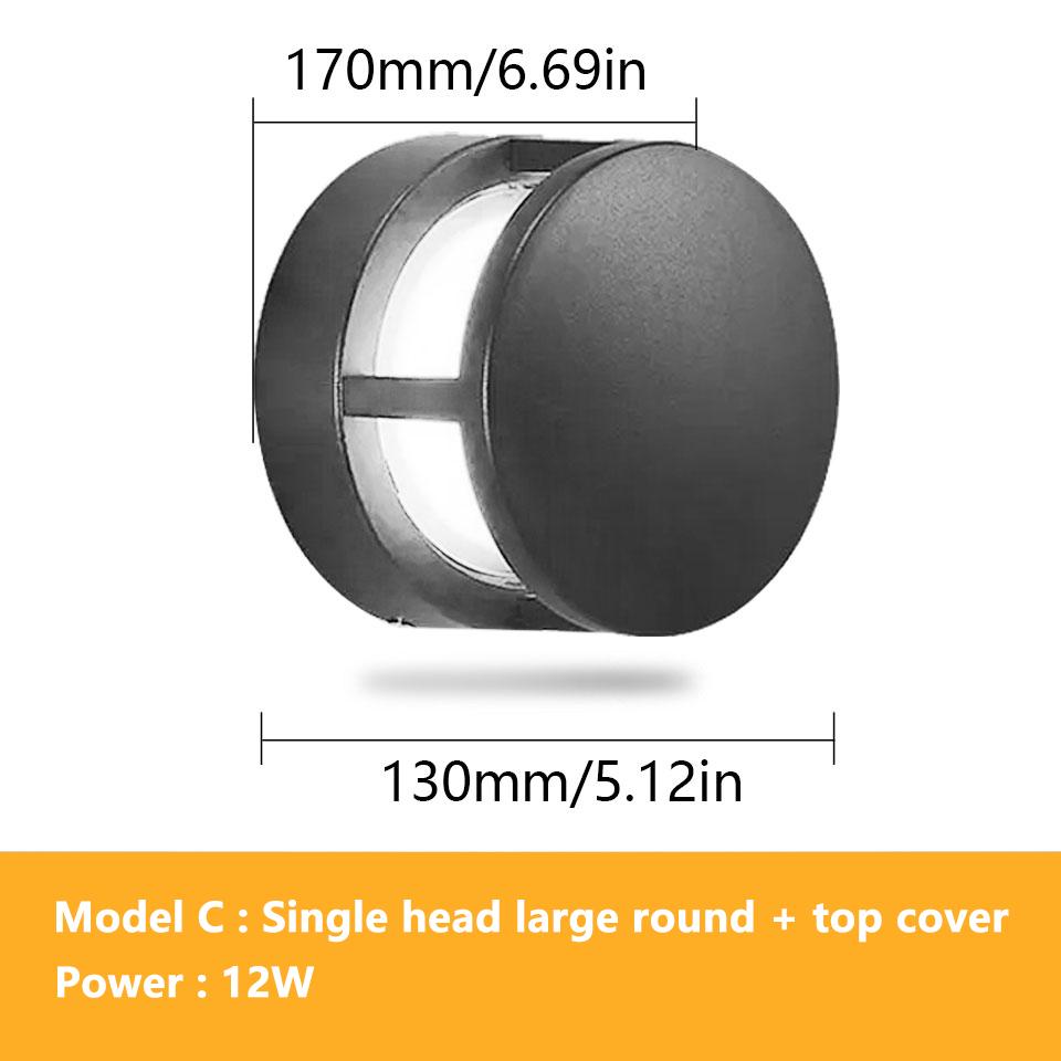 LED Lights Motion Sensor WallLight Pillar Lamp AC85-265V 6W12W Modern Wall Mounted Lamp Outdoor Garden Indoor for Bedroom Stairs