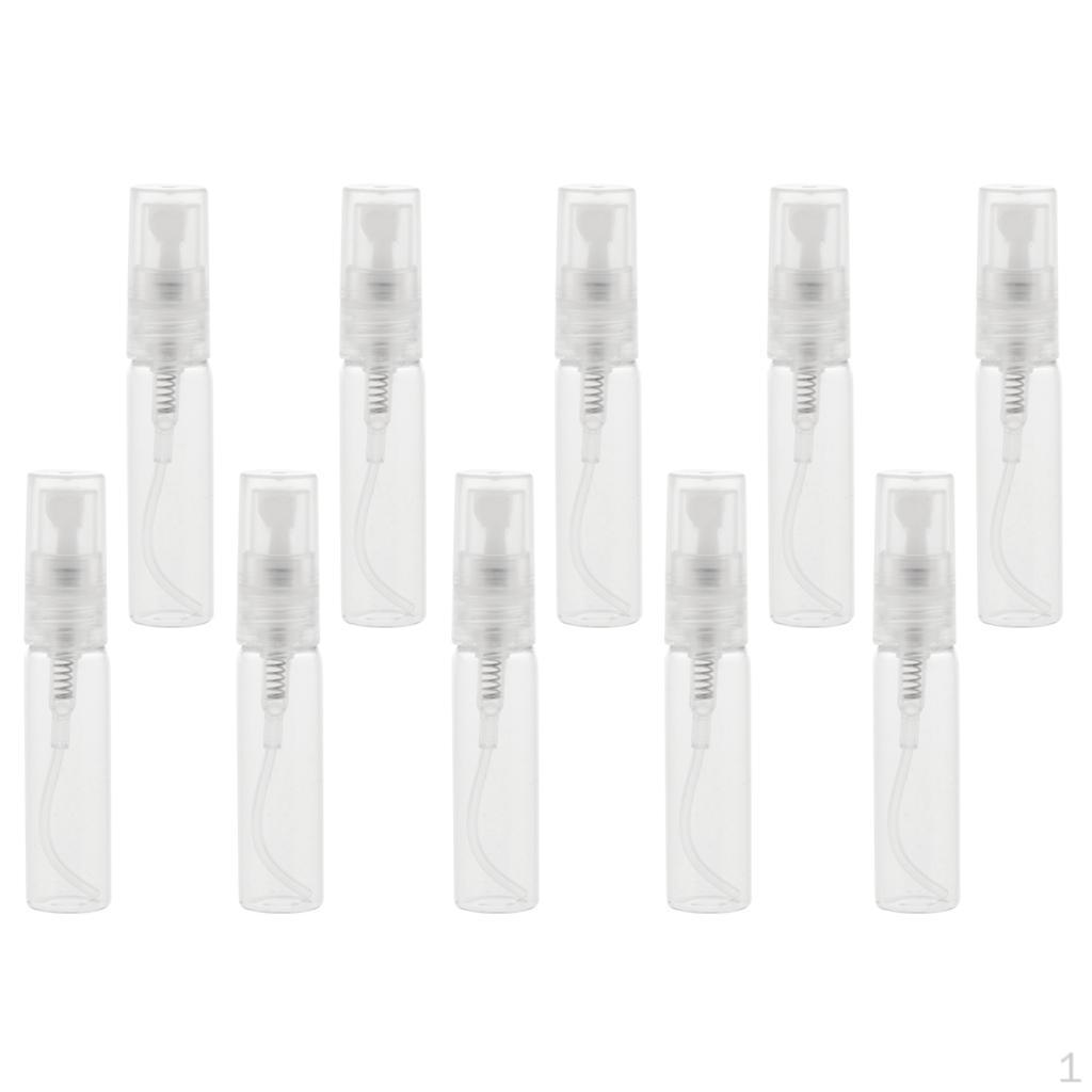 10Pcs Glass Perfume Empty Spray Bottle