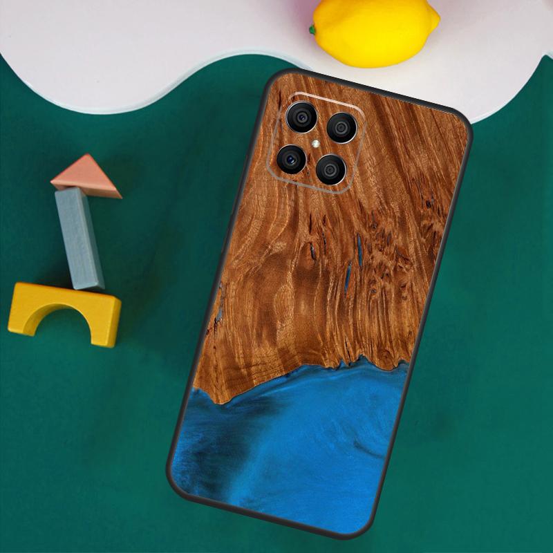 Кейс-путешественник из дерева и смолы для Honor 200 Pro 50 70 90 X9a X8a X8 X9 X8b X9c X9b Honor Magic 7 Lite 5 6 Pro Чехол