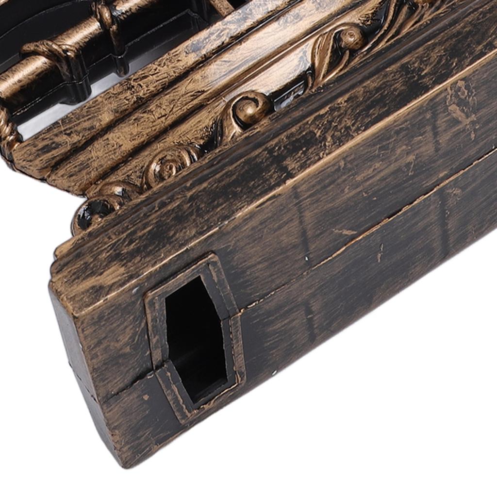 Фигурка парусника Часы Антикварные Декоративные Легкие в уходе Фигурка лодки Часы для дома