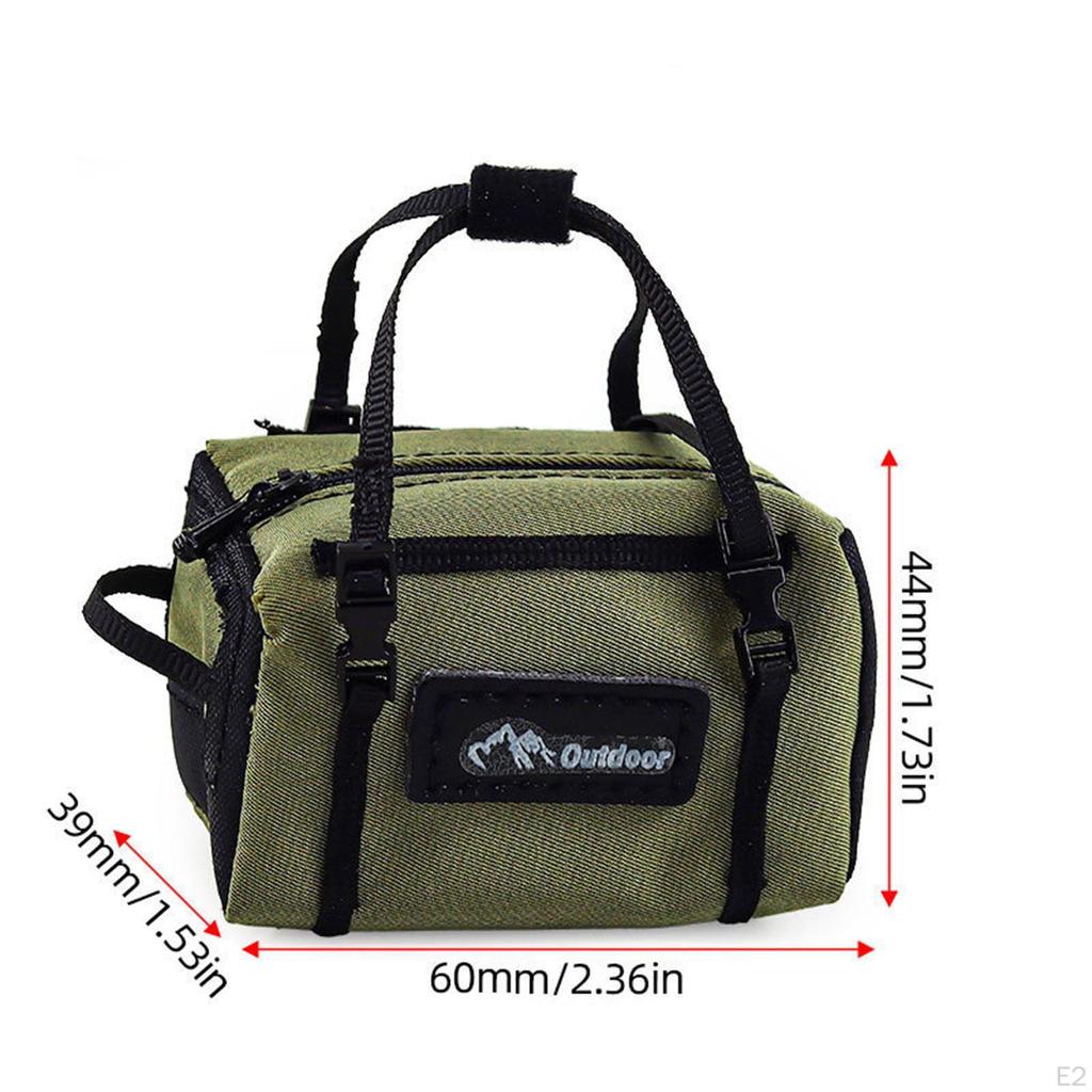 1/10 RC Crawler Luggage Bag Miniature 2.3x1.5x1.7 Inches Accessories Easily Install Decoration
