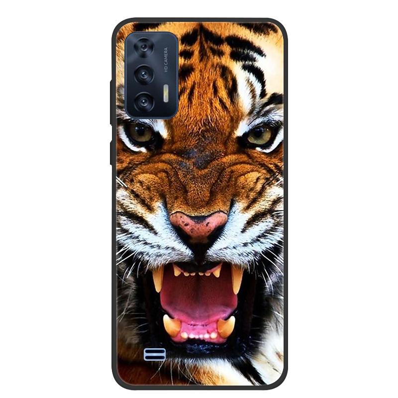 For OUKITEL C31 Case Butterfly Painted Soft Black Silicone Bumper Phone Cover for Oukitel C31 C 31 OukitelC31 Case Coque Fundas