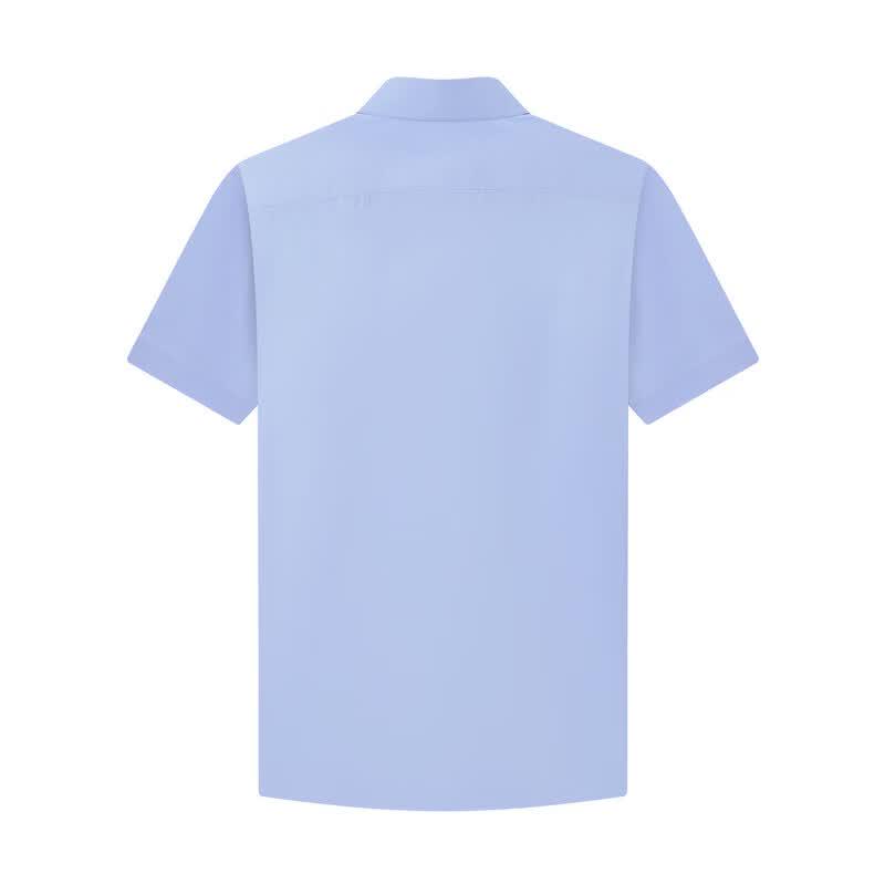 SEVEN Men's Seamless Non-Iron Short-Sleeve Business Shirt