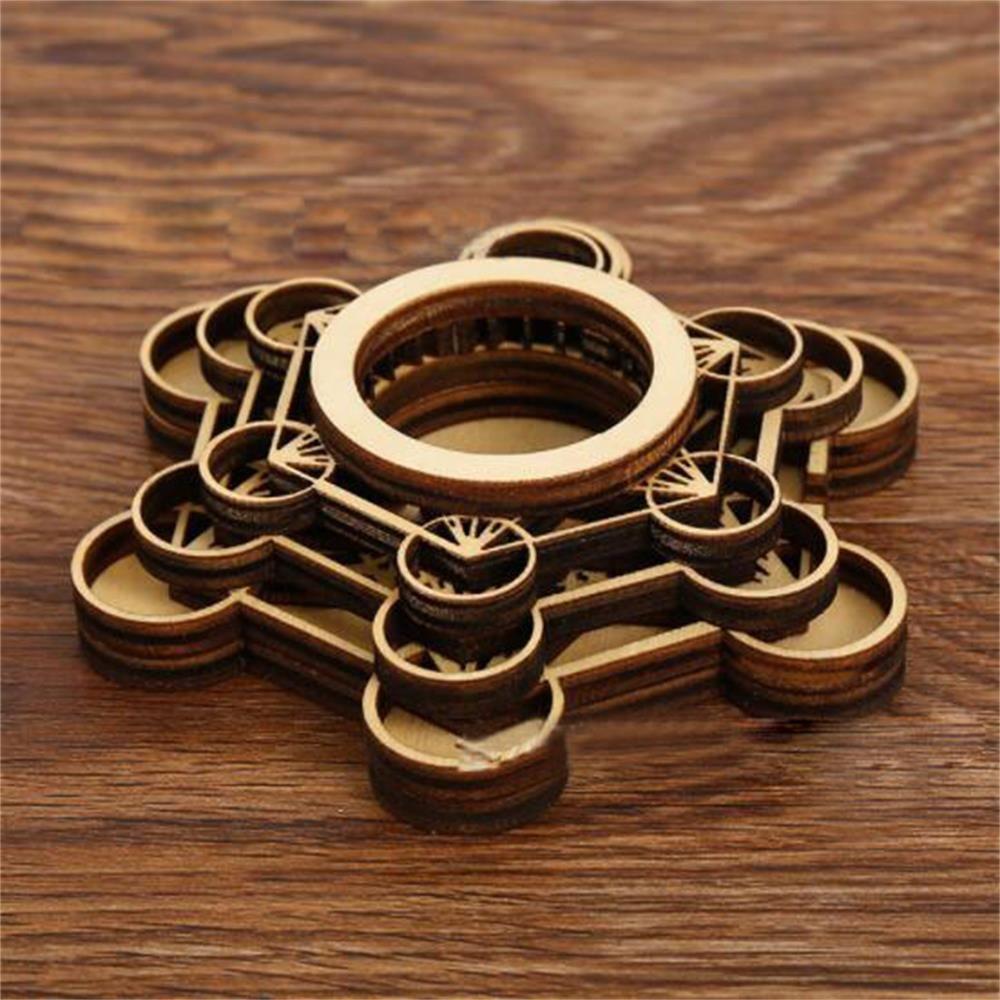 Crafts Lotus Pattern Crystal Carving Crystal Ball Base Wooden Ornaments Meditation Decor Wood Base