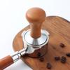 BaiJie 51mm Stainless Steel Coffee Tamper with Wood Handle