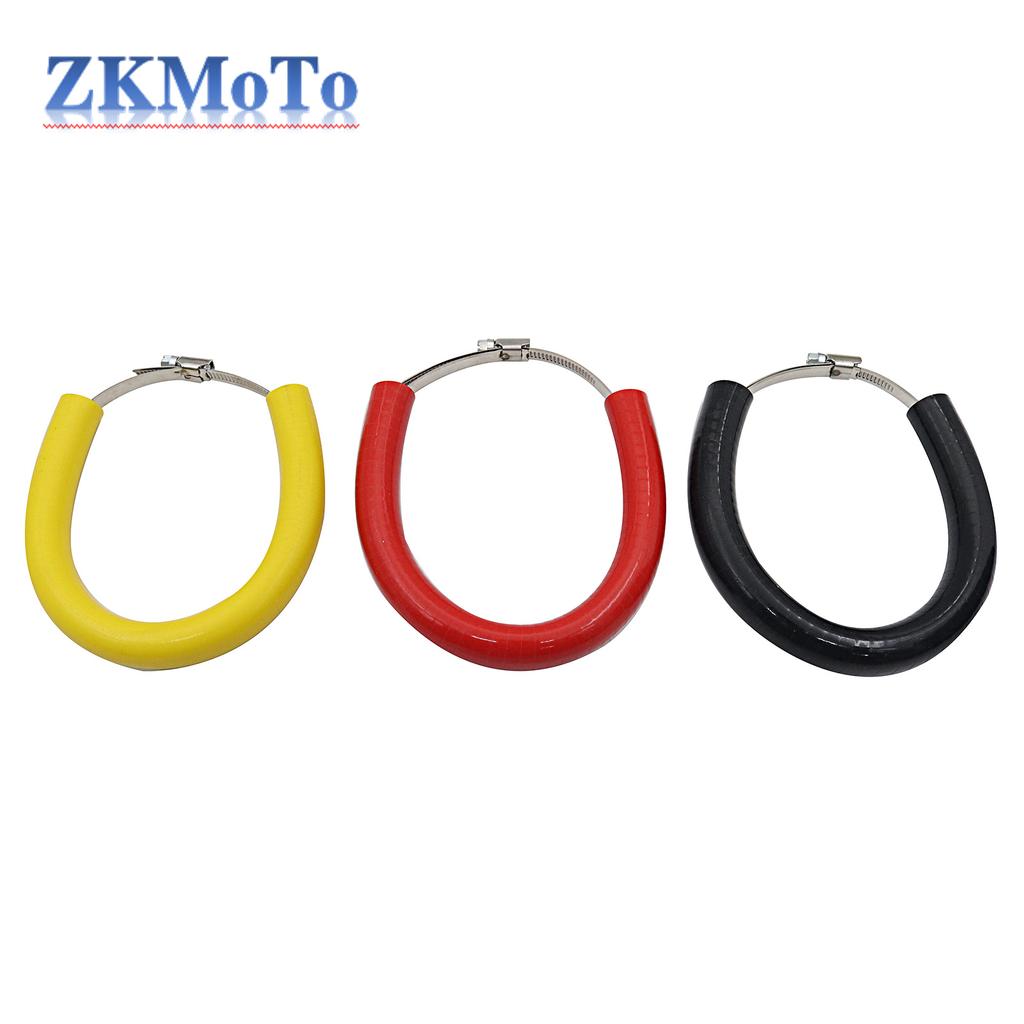 Universal Motorcycle Oval Exhaust Protector Can Cover For KTM Dirt Bike Accessories Silicone Guard Anti-hot 250 350 450 500 CC