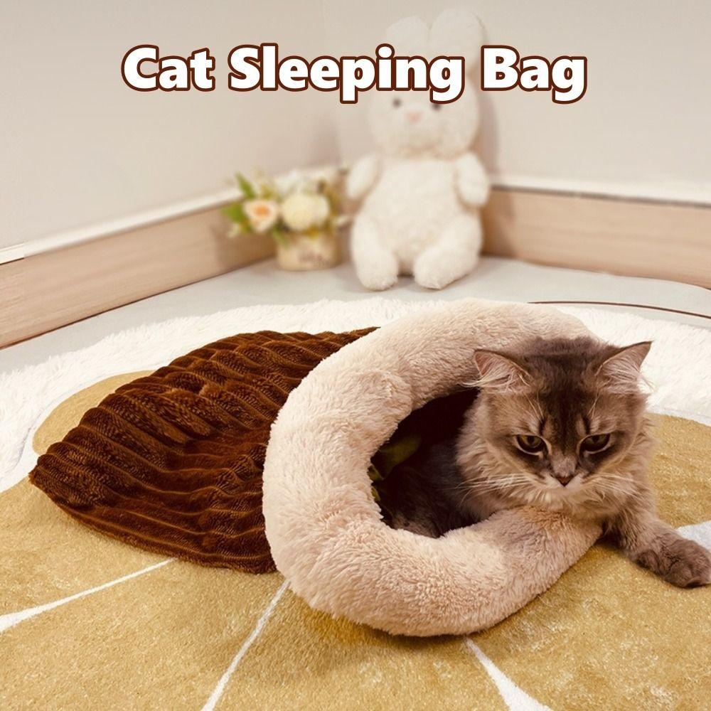 Comfortable Cat Sleeping Bag Soft Warm Closed Pet House New Tunnel Cat Nest for Puppy Kitten