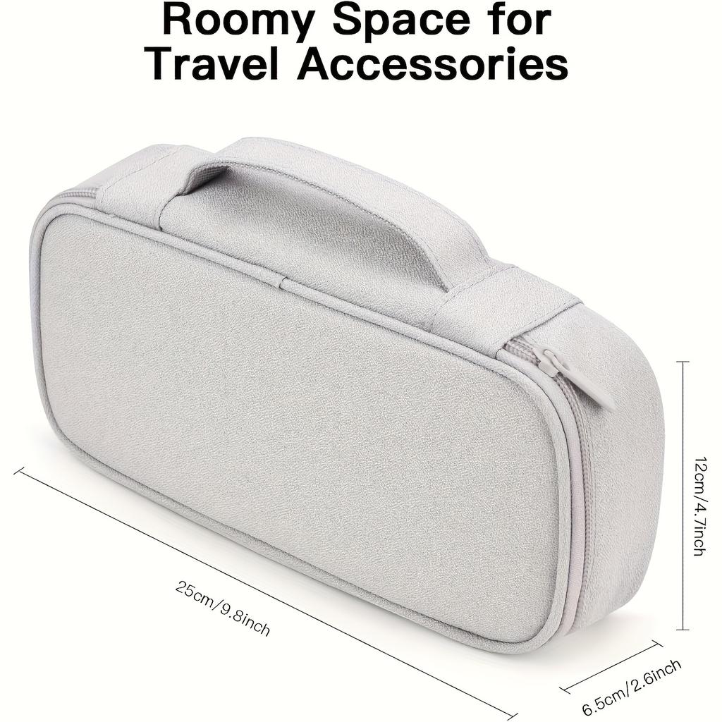 1pc Travel Portable Charging Cable Organizer Bag, Suitable for Chargers, Data Cables, and External Hard Drives Tote Bag