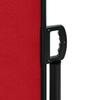 Retractable Side Awning Red 100 x 600 cm