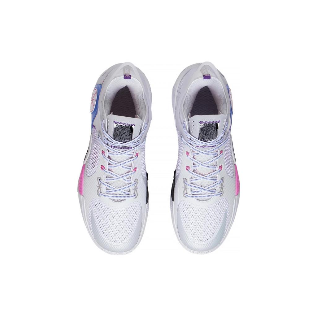 Li-Ning Wade Fission 8 Wing Vein Мужские кроссовки Белый Синий Фиолетовый ABPT029-11