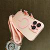 With Lanyard Translucent Hard Magnetic Case For iPhone 17 Air 16 15 14 13 12 11 Pro Max Plus Magsafe Wireless Charging Cover