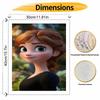 Disney Набор Анна «Рисование по номерам» Портрет Холст для рисования DIY Картина Декор для дома Современное искусство на стену Подарок для фанатов Уникальное Хобби Рукоделие Декор