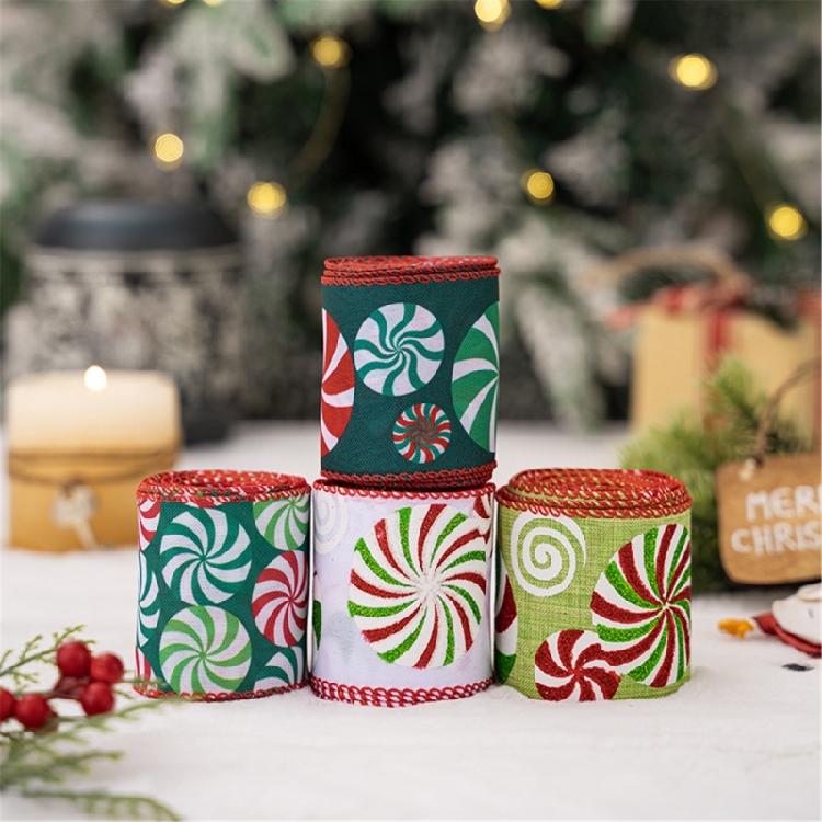 Creative Gift Decoration Ribbons Decorative Christmas Fabric Crafting Ribbons for Home and Party Embellishments