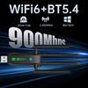 Сетевая карта WiFi 900 Мбит/с 2,4 ГГц/5 ГГц Bluetooth 5.4 WiFi-адаптер AX900 USB Беспроводной приемник для ПК/ноутбука Без драйверов
