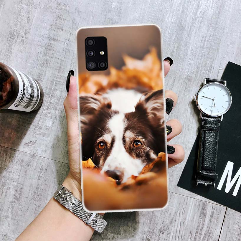 Чехол для телефона Border Collie Clever для Samsung Galaxy A12 A22 A32 A42 A52 A72 A51 A71 5G A41 A31 A21 A02S M12 M21 M31 M30S Fundas