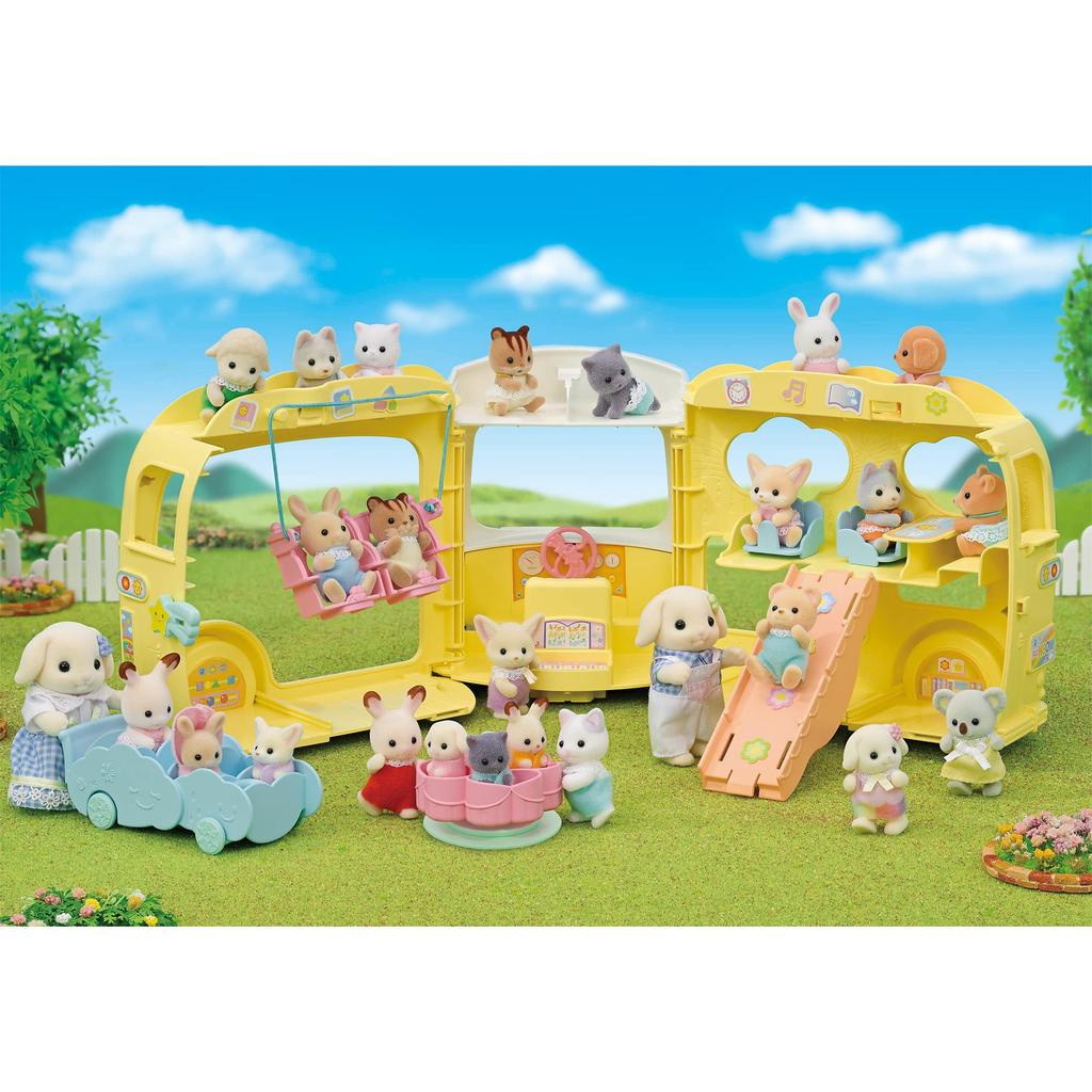 Epoch Sylvanian Families Автомобиль для детского сада Детский сад Сертификация ST 3 года и старше Игрушка Кукольный домик Sylvanian Families [Давайте играть! У всех