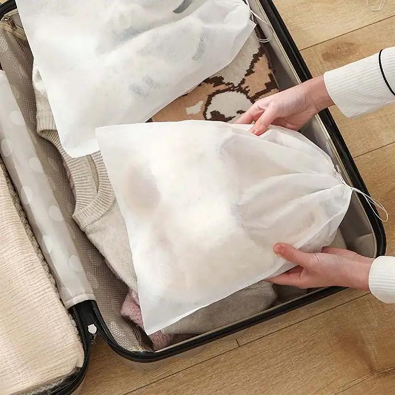 10 шт. Сумка для хранения обуви, органайзер для шкафа, нетканый, дорожный, портативный, пыленепроницаемый карман, классифицированные подвесные сумки для одежды