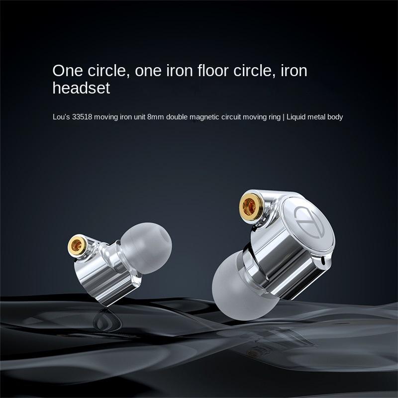 TRN TA1 Наушники-вкладыши Tower Circle Iron Bass MMCX Мобильные музыкальные бас-металлические наушники