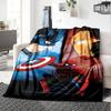 Heroes United Marvel'S Mightiest Team Flannel Blanket Super Soft Warm Cozy Blanket For Sofa Bed Office Travel Allseason Home Decor Gift