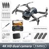Мини-дрон для детей и начинающих, складной безголовый квадрокоптер с двойной камерой и дистанционным управлением 4K