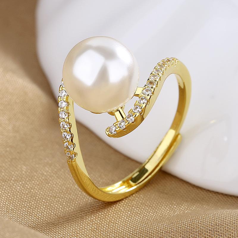 925 Sterling Silver Ring Open Adjustable Silver/Gold for Women Exquisite Student Girlfriend Jewelry Accessories Wedding Party