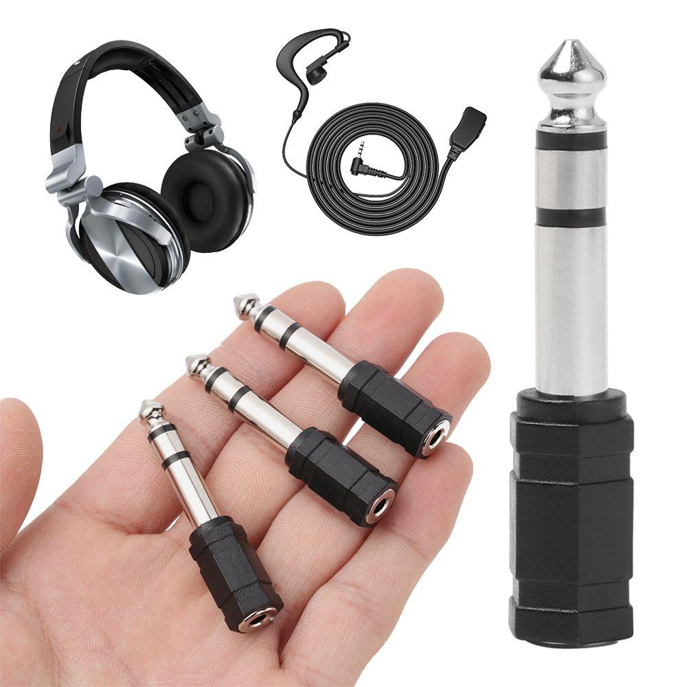 to 6.35mm New Converter Stereo Earphone Cable Adapter Headphone Plug Microphone Jack Male To Female