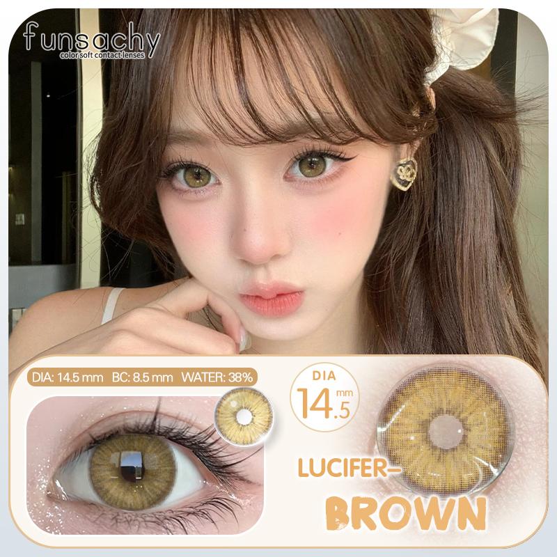 FUNSACHY 2pcs Natural Look Blue Eye Lenses Colored Contact Lenses for Eyes Eye Makeup Beauty Pupil Gray Eyes New Fashion Lens