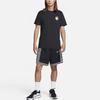 Nike Удобные баскетбольные шорты Dri-Fit с абстрактным рисунком и цветными блоками, мужские шорты черного цвета FB7142-010