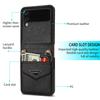 Чехол-кошелек Samsung ZFLIP5/6 с держателем для карт и ремешком через плечо для ZFLIP3/4, складной чехол для телефона