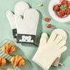 Thickened Non-Slip Silicone Kitchen Oven Gloves: Heat-Resistant and Anti-Scald Baking Mitts