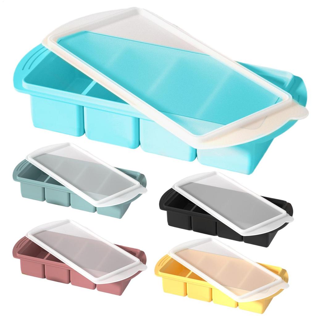 Формы для заморозки продуктов Силиконовые лотки для заморозки порций 4 ячейки Кухонный контейнер Инструмент для жарких дней для вина шампанского ресторана