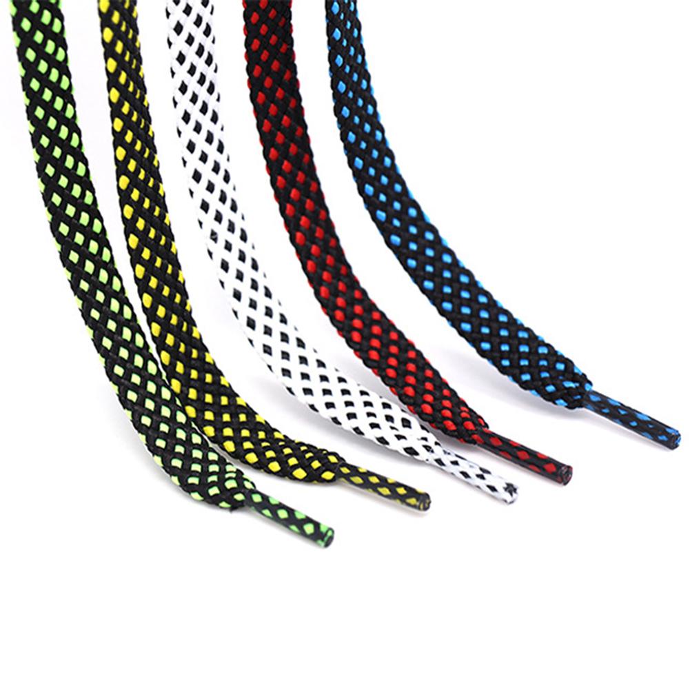 1 пара плоских шнурков, двухцветные повседневные кроссовки, кружевная обувь унисекс, веревочные аксессуары, модные аксессуары