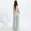 High Waist Wide Leg Pants Chic Straight Leg Pants Fashion Casual Stripe Long Pants  Girls
