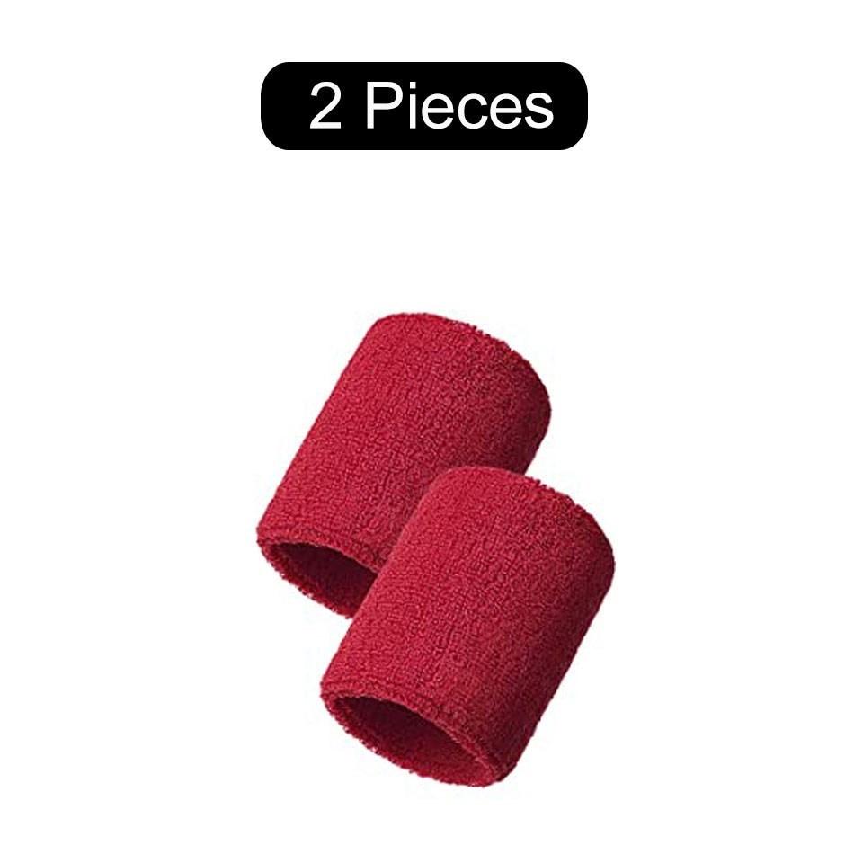 1 Pair Cotton Elastic Wristband Support Basketball Wrist Brace Wraps for Men Women Gym Fitness Weightlifting Tennis