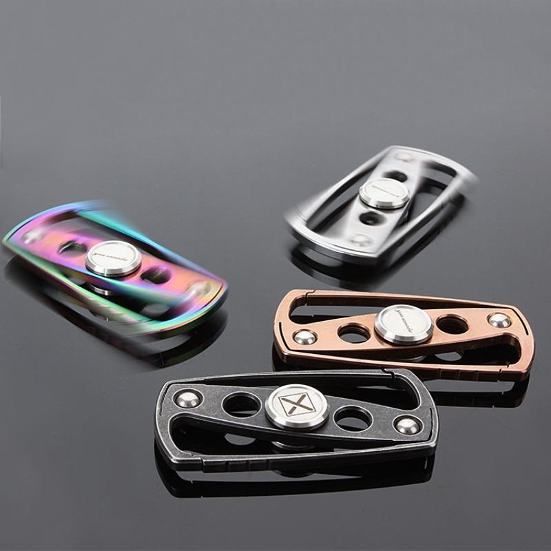 Брелок-спиннер Fidget Roller Металлический вращающийся волчок для пальцев Наконечник EDC Игрушки для снятия стресса Против тревожности Взрослые Мужчины Дети