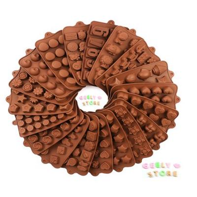 Vogue Gummy Candy Силиконовые формы для шоколадных тортов Инструмент для выпечки животных 3D-форма для льда Форма из смолы Желе Пудинг DIY Фрукты