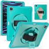 IPad Pro 12.9 Case With Pencil Holder Rotating Stand 3-Layer Heavy Duty Protection