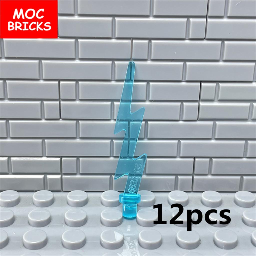 MOC Кирпичи Ледяная Энергия Сильные Молнии Фигурка Оружие 35032 27393 Аксессуар Строительные Блоки Игрушки Подарки для Детей