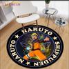 Круглый ковер с рисунком Наруто для гостиной, косметический коврик для девочек, коврик для спальни, коврик для спальни, детский коврик для девочек