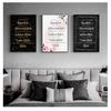 Wall Art Marble Background Canvas Painting Poster Print Pictures for Living Room Home Decoration Modern Islamic Bismillah Arabic