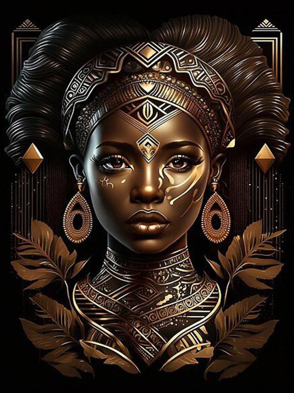 Diamond Painting New Arrivals African Woman Diy Full Square Round Drill Rhinestone Embroidery Girl Mosaic Cross Stitch Kits Wall Decor FG1914