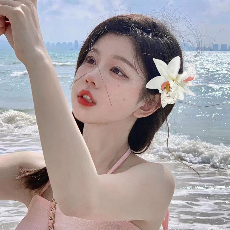 Имитация орхидеи заколки для волос богемные свадебные заколки для волос шпильки заколка для свадебных волос аксессуары