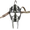 Настоящая средневековая маска гладиатора MF Doom Безумный злодей 18 г Мягкая стальная броня для лица Реплика ручной кованой сумки-шлема лерпа Римская броня Роковая маска.