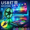 USB Bluetooth 5050 RGB светодиодная лента - 5 В низкое напряжение, красочное атмосферное освещение для фона стены за телевизором