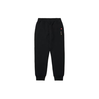 Li Ning Sports Lifestyle Series однотонные эластичные спортивные брюки с вышитым текстом женские брюки черного цвета AKLT054-3