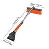 Car Snow Brush And Ice Scraper Extendable Windshield Cleaning Tool Car Snow Scraper Brush With 360 Degree Pivoting Head For