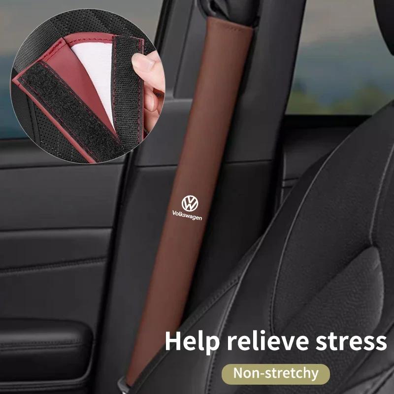 Car Seatbelt Shoulder Cover Seat Belt Guard Pad Protection For VW Passat Golf Tiguan Polo Scirocco Jetta CC T-ROC Touareg TouranNB1