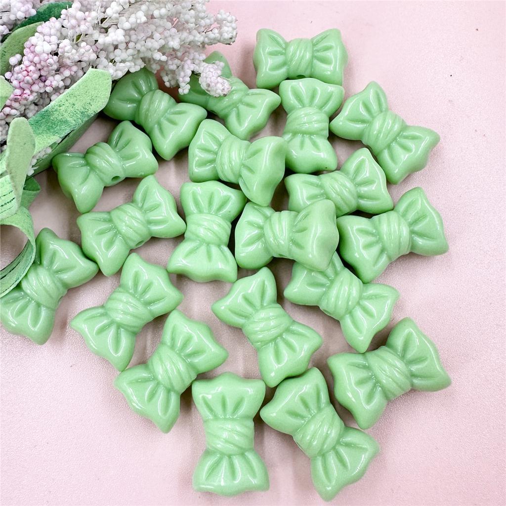 Материалы для бусин Мода 16*23мм Цепочка для мобильного телефона Изготовление браслета DIY Однотонный бантик Макарон 20шт Ювелирные аксессуары Аксессуары